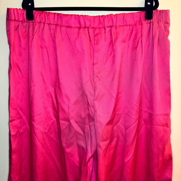 Women’s Solid Plicated High Waisted Straight Leg Trousers Size 4X - Picture 7 of 10